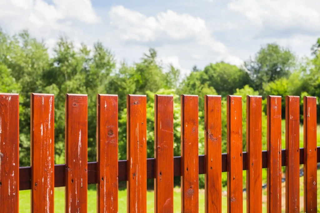 view of a cedar fence