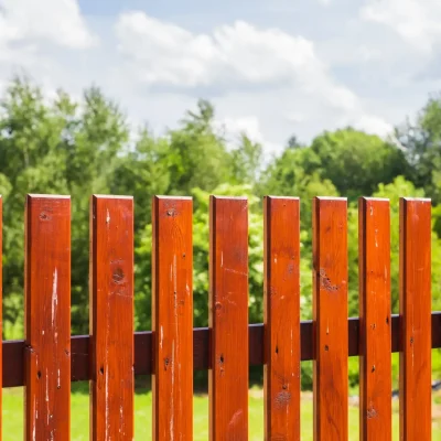 view of a cedar fence