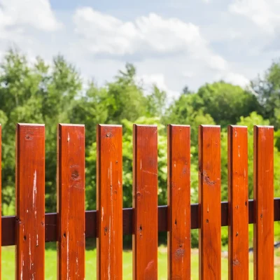 view of a cedar fence